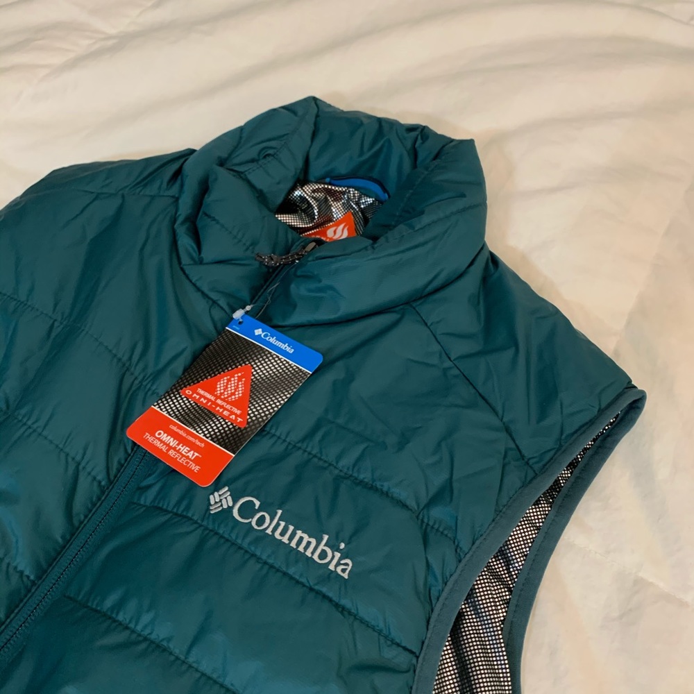 men’s Columbia omniheat vest new w tags